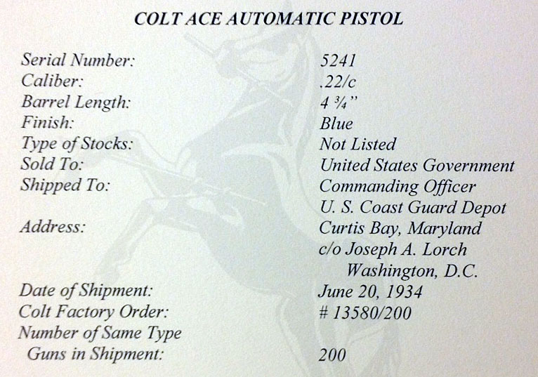 colt ace serial number lookup